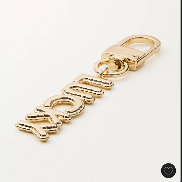 NEW Kate Spade x Target Gold LUCKY Key Fob Chain Keychain Bag Charm Balloon - Picture 4 of 5